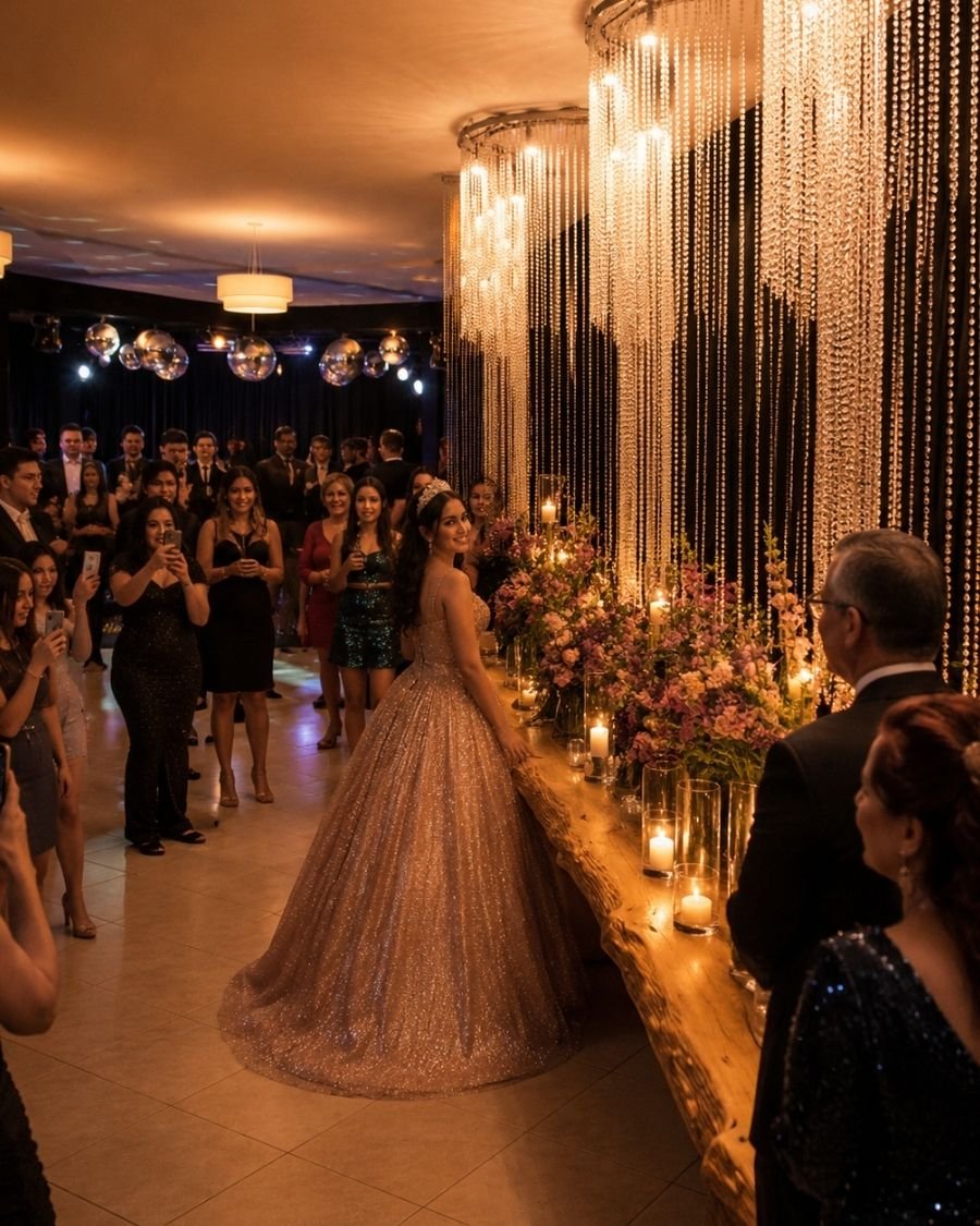 Decoração da festa de 15 anos